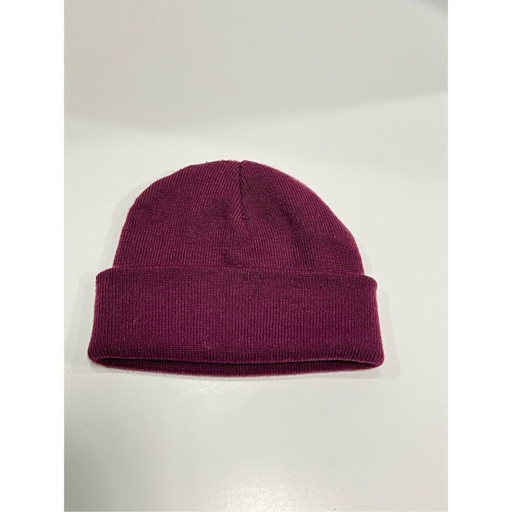 Women’s Burgundy Beanie Hat One Size Adult